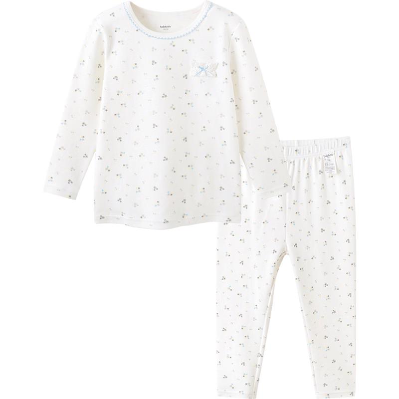 Balabala Girls' Breathable Thermal Underwear Set