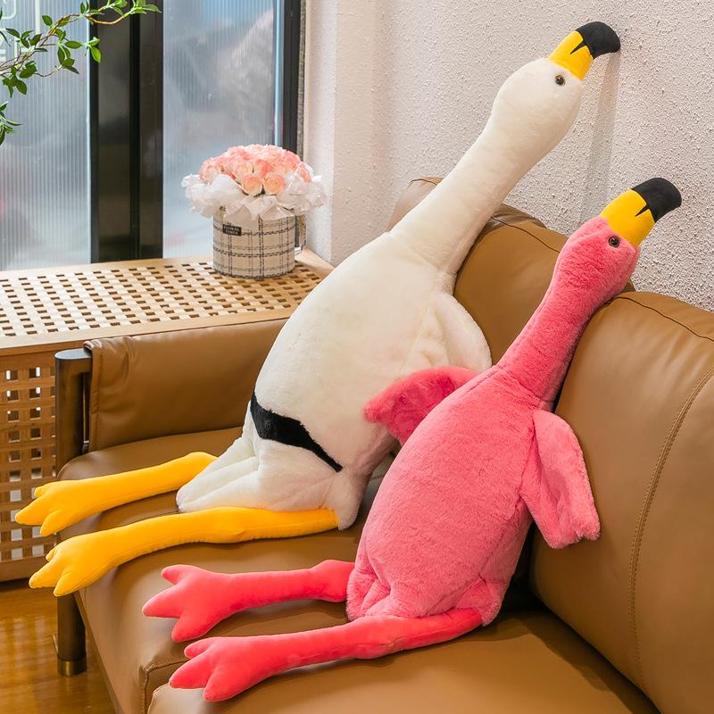 Flamingo Puppe Großer Flamingo Plüschtier Puppe Geburtstagsgeschenk Puppe
