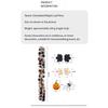 Black Halloween artificial foliage leaf garland 175cm wallmounted plastic indoor autumn fall and Thanksgiving decoration