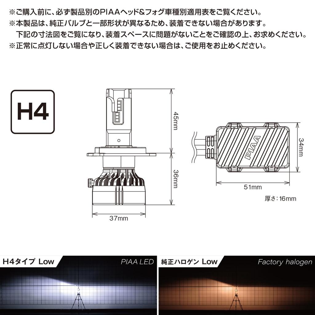 PIAA LED Head Fog Part LEH220 & Bulbs, Number