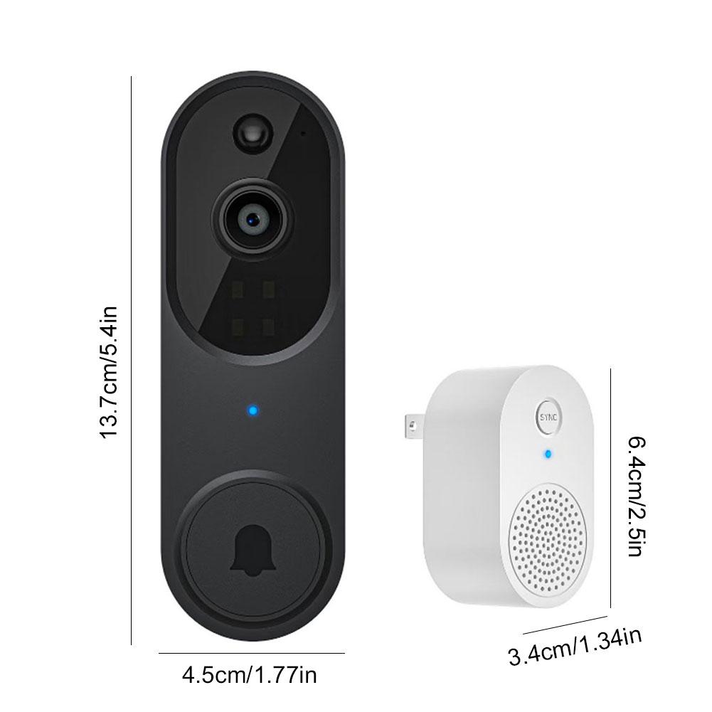 1080P Wireless Video Doorbell Camera WiFi Smart Door Bell Smart Home Security Motion Detection Night Vision Intercom Doorbell