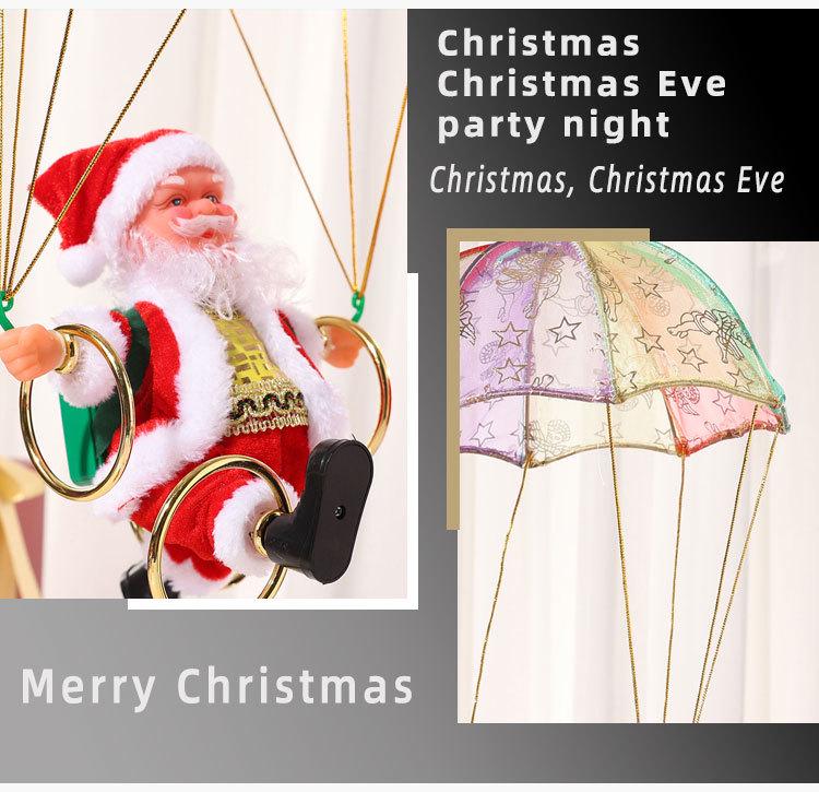 Electric Dancing Parachute Santa Claus Ceiling Decoration