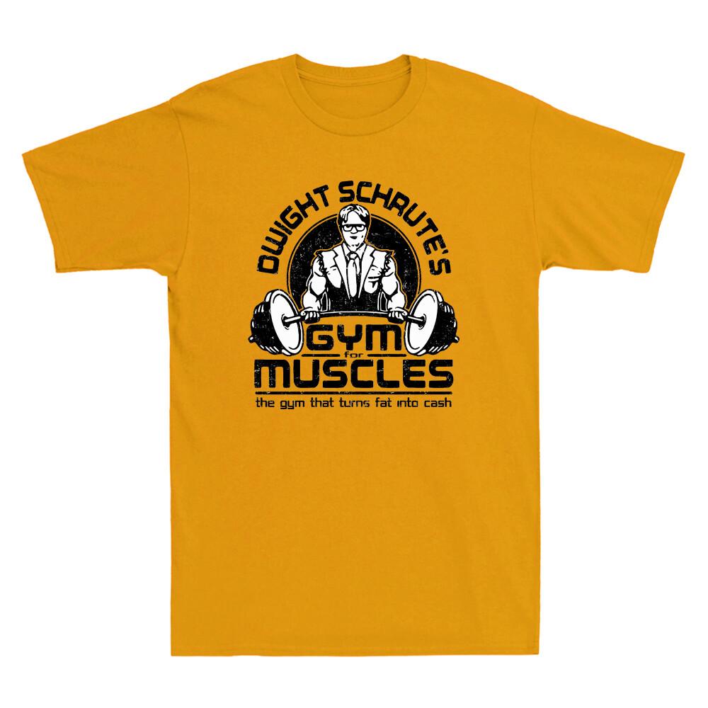 Schrute's Gym For Muscles Office Dwight Funny Comedy TV Series Retro Unisex's Shirt