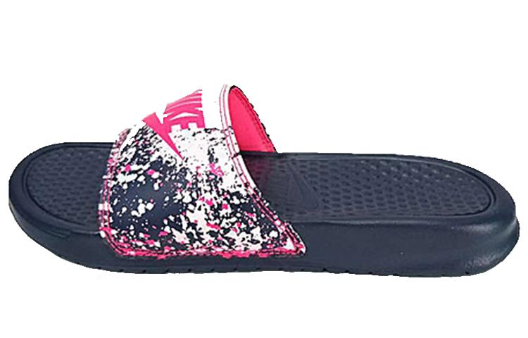 

Nike Benassi Jdi Print Splash Ink Minimalistic Unisex Black Pink Slippers Women s 618919-401 39
