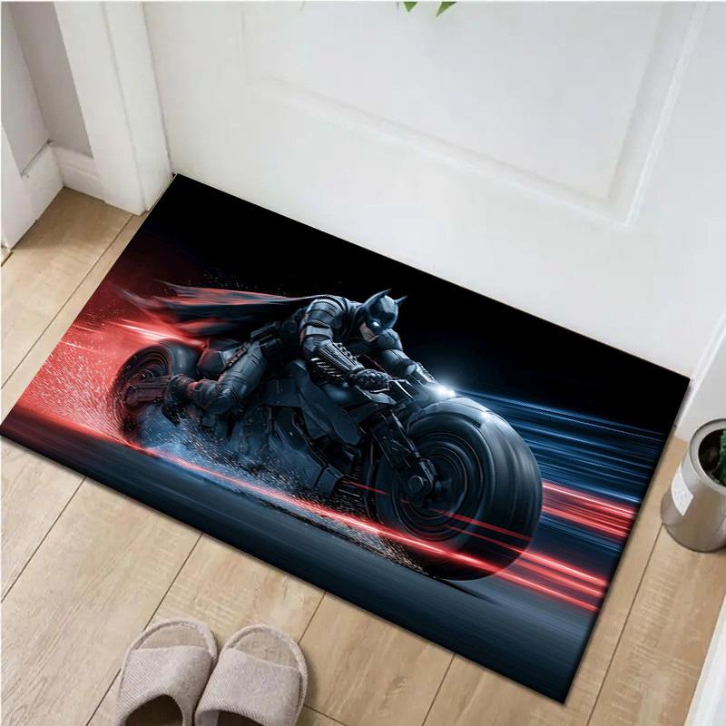 

1pc Office Carpet Chair Mats Batman Motorcycle Speed Perfect for Office Chairs, Living Rooms, Or Bedrooms,Polyester Carpet.HDT211 60cm by 90cm