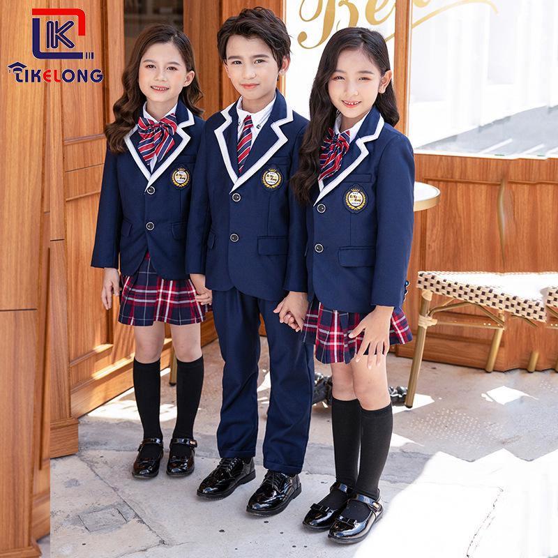 2022 Autumn/Winter British Style School Uniform Set for Primary & Middle School, Kindergarten Academy Wear