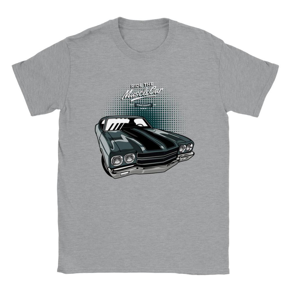 Ride the Muscle Car - 1970-1972 Chevelle Unisex Crewneck T-shirt Unisex T-Shirt S