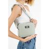 Black U35 Canvas Fabric Women's Shoulder Bag With Single Zipper Compartment And Adjustable Strap U:14 E:20