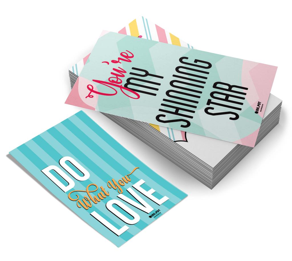 Inkdotpot Lunch Box Notes For Adults Teens, Motivation Inspiration Affirmation Cards, Pack of 120, Unique Assorted Designs (Motivational