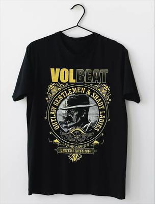 Volbeat Band 2014 Outlawn Gentlemen T Shirt Full Size S-5XL Unisex T-Shirt