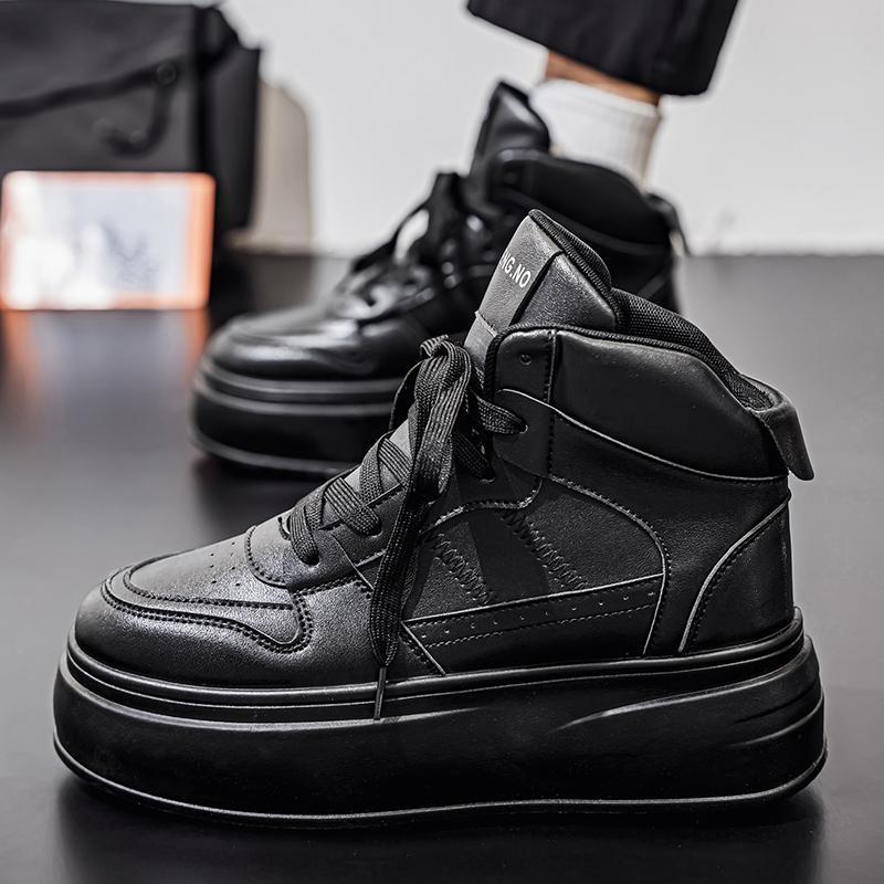 Men's Shoes for Height Increase In Autumn and Winter 10cm8cm6cm Small White Shoes Korean Version Versatile Casual Thick-soled High-top Board Shoes T