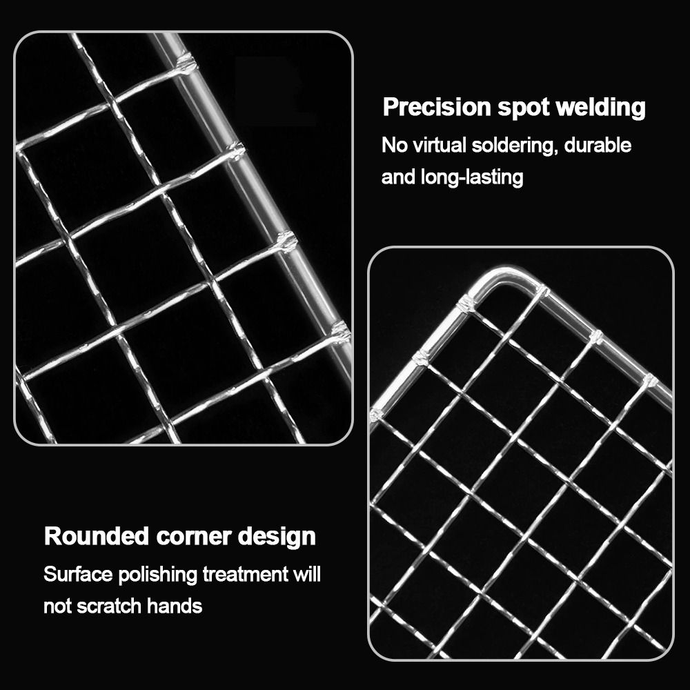 Grillroste aus Eisendraht Wiederverwendbare Bratrostnetze Neue Grillnetze