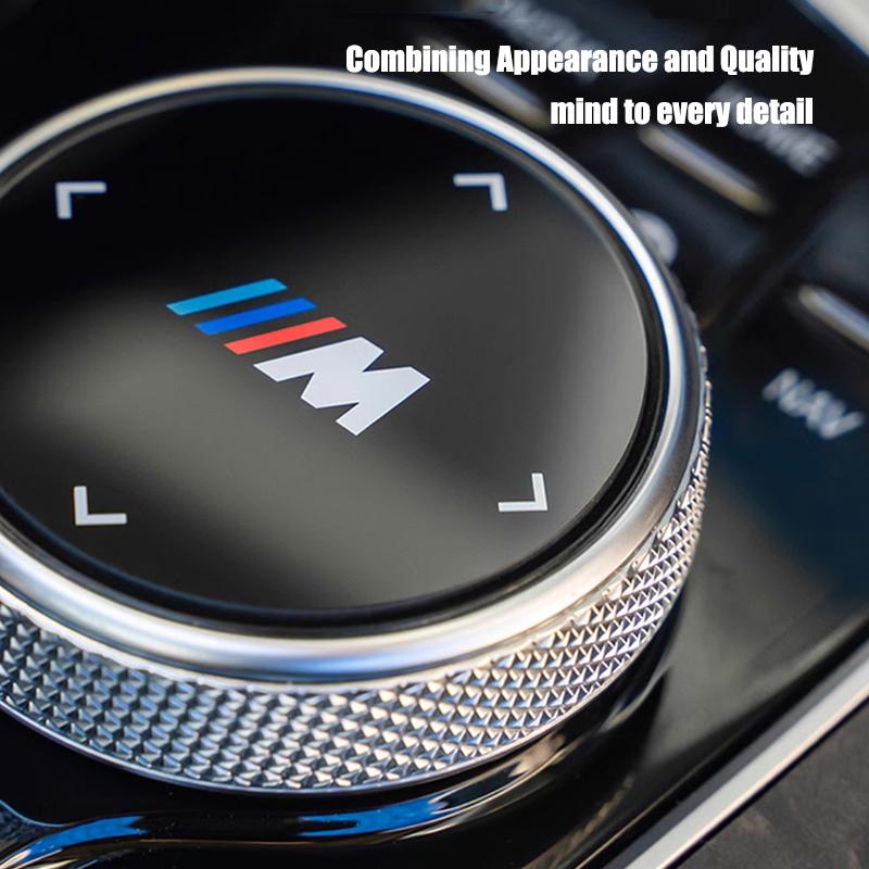 45/48mm Car Multimedia Knob Sticker Anti Scratch Cover For BMW 1 2 3 4 5 7 Series X1 X2 X3 X5 X4 X6 X7 F25 F26 G06 G05 E46 E90