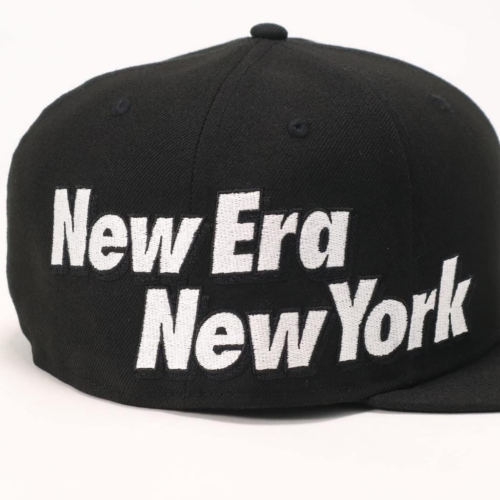 Cap 59FIFTY Side Logo Black 7 5950 NE NEW YORK BLK [New Era] 5/8