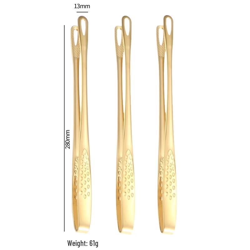 304 Stainless Steel Korean Style Food Tongs Set