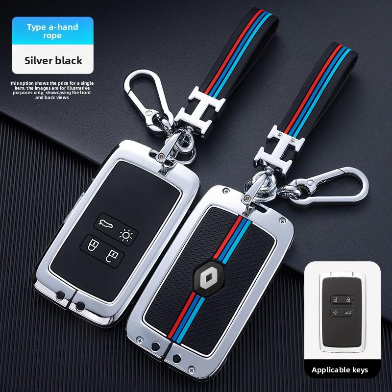 Interior Mouldings Zinc Alloy Car Key Case Cover Shell for Renault Captur Megane Talisman Espace Clio Zoe Koleos Scenic 4 Arkana