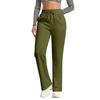 Gefütterte Damen-Jogginghose mit weitem Bein und Taschen für Freizeit und Alltag