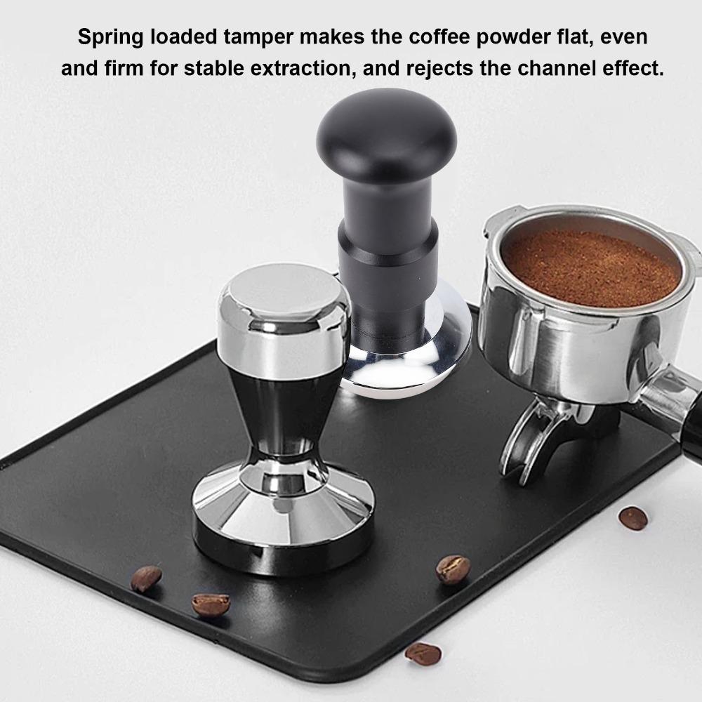 Spring Loaded Design Spring Loaded Tamper Coffee Grounds Tamper For Home Use 51mm
