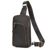 Casual Leather Chest Bag Retro Men's Chest Packs Single Shoulder Bag Crossbody Sling Bag for Men Chest Bag Male Outdoor Bag