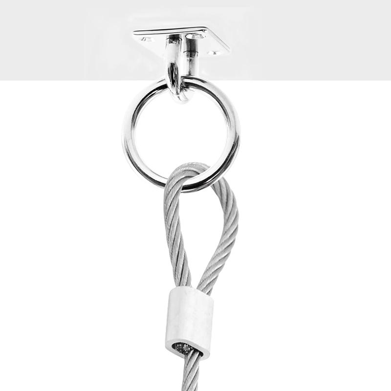 3.5*3cm High Quality Stainless Steel Universal With Ring Marine Eye Plate Stable Rust Protection Boat Cabin Accessories