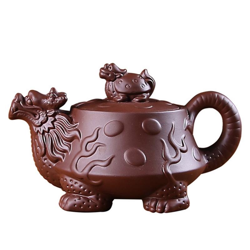 A25F-Tea Pot Puer Tea Set Traditional Chinese Red Clay Teapot Teapots Coffee Yixing Kettle Clay Teaware Cup