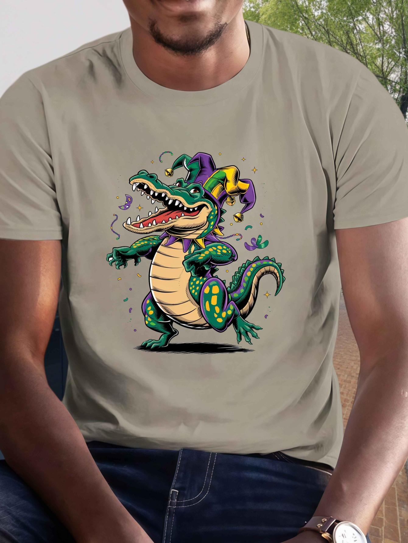 Crocodile Patterned T-Shirt XXXXL