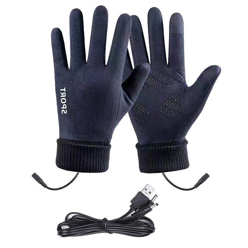 

USB Heated Gloves Waterproof Touchscreen Winter Snowboard Gloves Hand Warmer Outdoor Fishing Skiing Motorcycle Bicycle Glove
