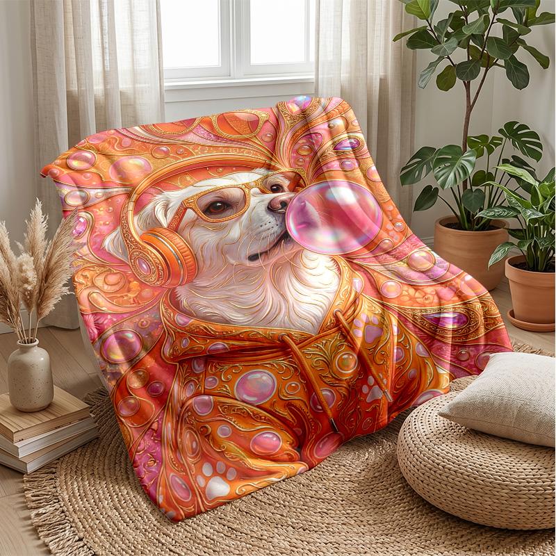 Princess In Pink Majesty 2 Theme Blanket Lightweight Warm Flannel Blanket Decorative Throw Blanket for Home Decoration
