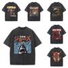 Funny Japan Style Cat Vintage Washed T-Shirts Japan Is Calling and Must Go Surfer Cat T-shirts Men's Women Clothing Short Sleeve