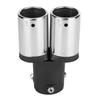 Stainless Steel Universal Car Modified Double Exhaust Pipe Rear Muffler Tip Tail Throat