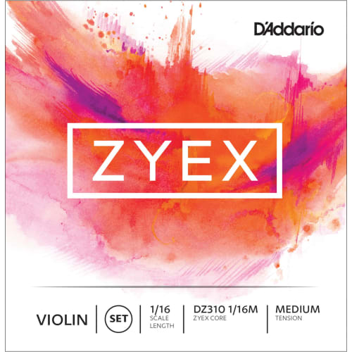 

D Addario Zyex Violin String Set DZ310 1/16M Medium Tension