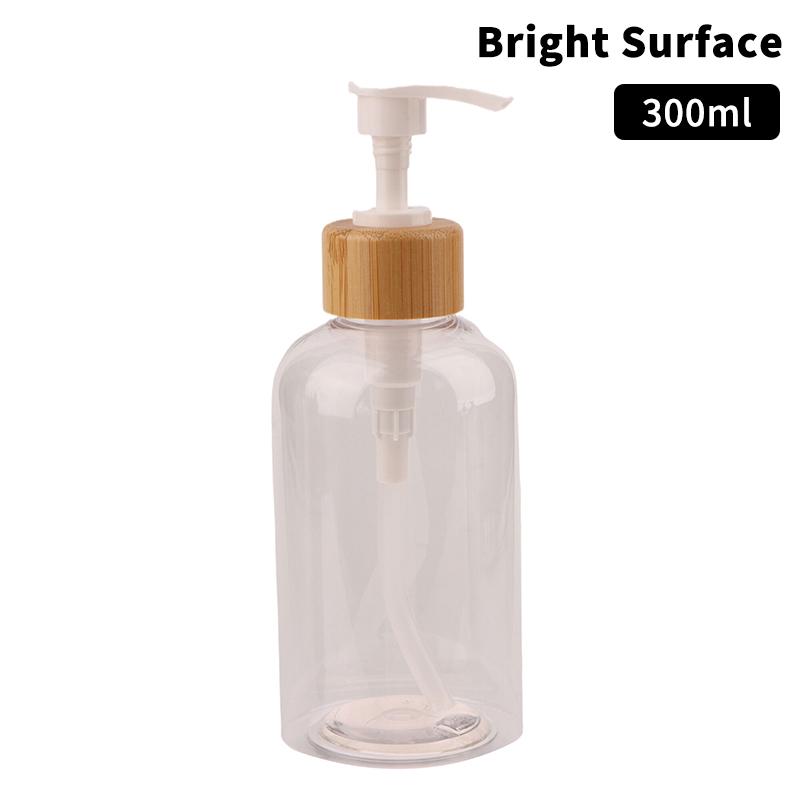300/500 ml bambusový dávkovač s pumpičkou do kúpeľne, na misku pre domáce zvieratá, mydlo na riad, prázdna fľaša, na doplnenie pleťového mlieka, sprchový gél, tekutý, matná nádoba