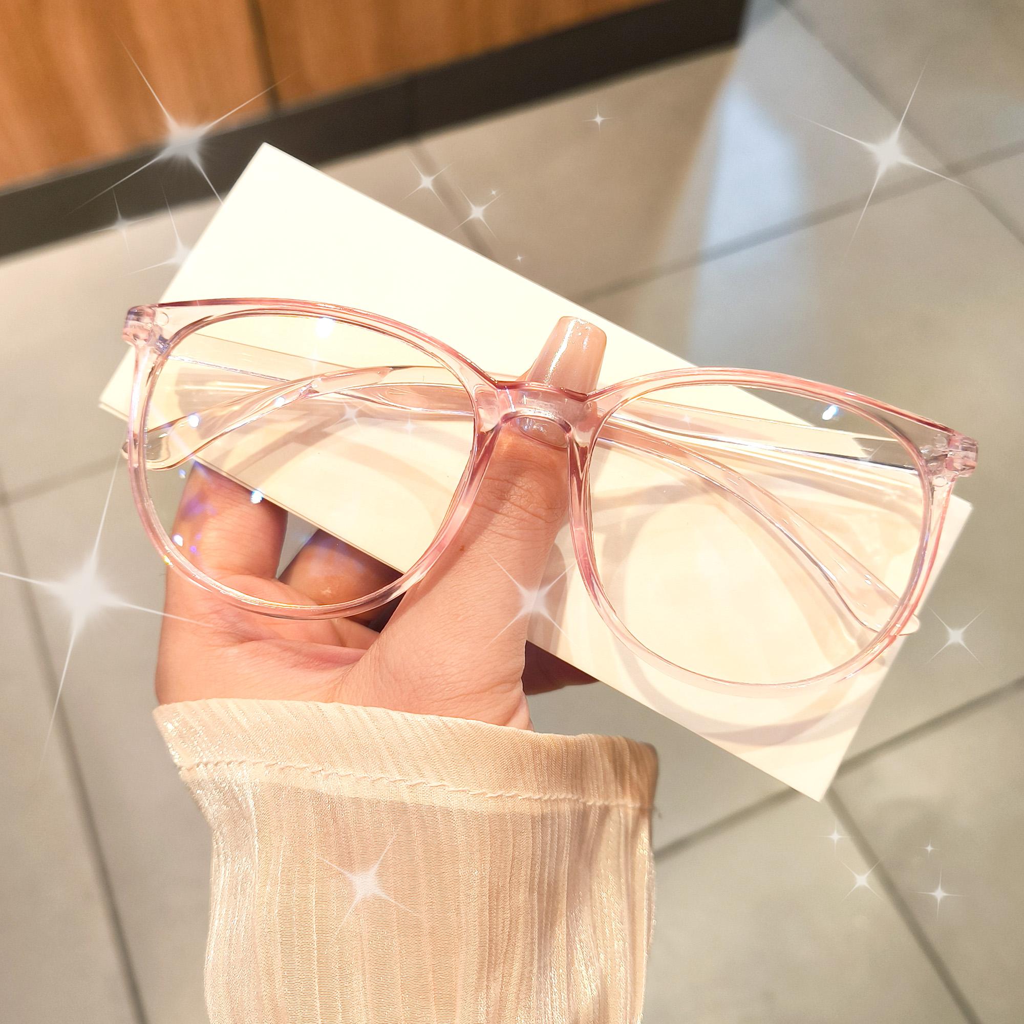 

Fashion Square Frame Transparent Plano Glasses Simple and Versatile Photo Gift Fashion Glasses for Men and Women