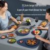 COOKER KING Non-Stick Cookware Set with Wok and Soup Pot