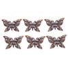 50Pcs Vintage Butterfly Filigree Wraps Connectors Metal Craft Diy Jewelry Making