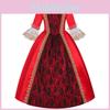 Victorian Style Stage Dress For Themed Costume Events With Relaxed Fit In Linen