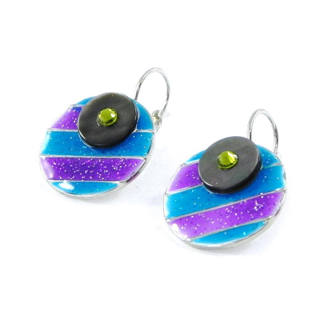 NOA [H8835] - Boucles Créateur 'Bora Bora' bleu violet