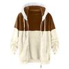 Men'S Winter Zipper Hooded Fleece Sweatshirt With Patch Pocket Casual Jacket