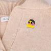 Small yellow duck brooch cute Japanese badge cartoon anti-slip button personality bag pendant Creative student decorations