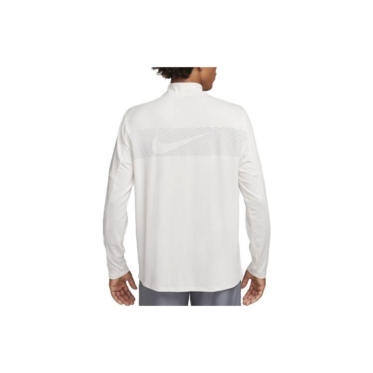 Nike T Shirts Men's White Stand Collar Moderate Straight Fit FB8556-030