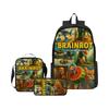 Cartoon Printing Casual Shoulder Bag Junior High School Students Large Capacity Backpacks