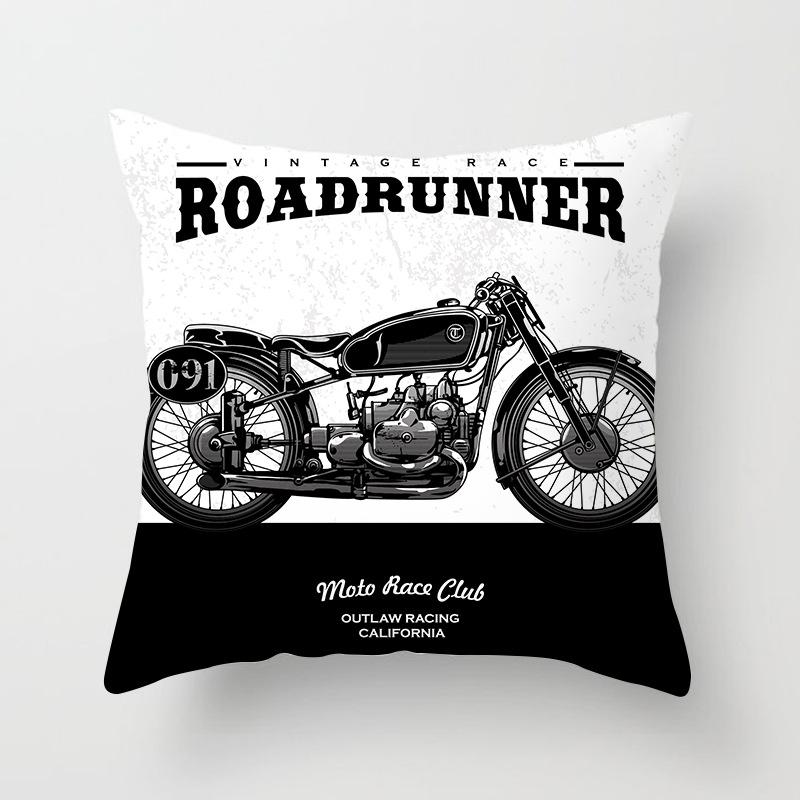 Japanese Ninja Character Digital Single-sided Printing Sofa Pillow Cushion Cover Home