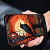 Black Raven Phone Case For Oppo A17 A31 A54 A57 A78 A79 A98 Find X5 X6 Reno 6 7 8 10 11 12 13 F Pro 5G Soft TPU Cover Fundas Bag