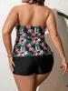 Plus Size Swimwear Women 2025 Bikini Print Woman Swimsuits Two-Piece Swimming Suit Push Up Beachwear Bathing Suits Monokini