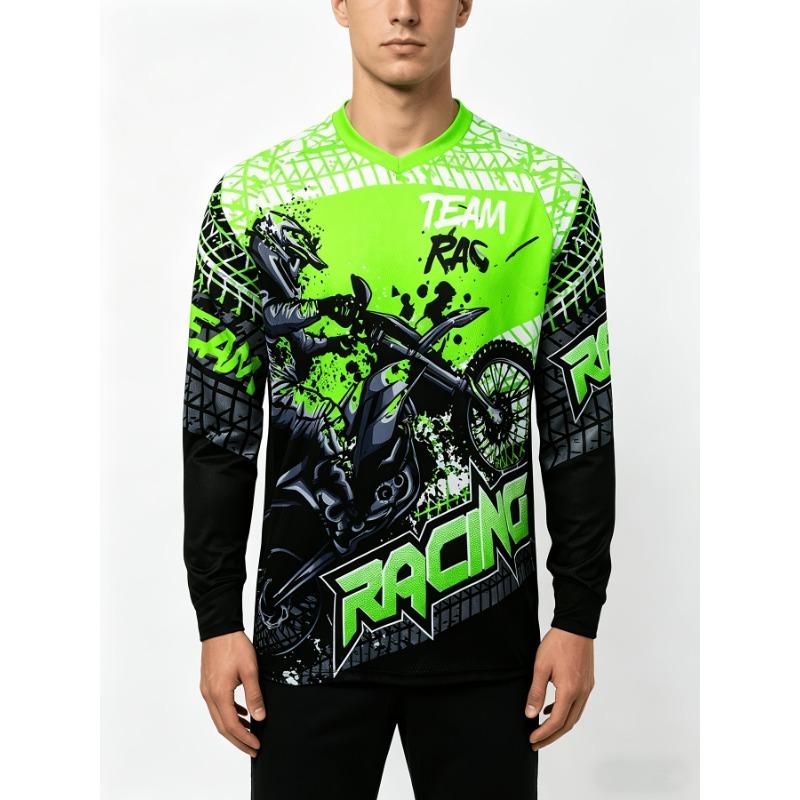 MTB Yarış Downhill Forması / Bisiklet Forması / Arazi Dağ Bisikleti Yarış Tişörtü / Bisiklet Motosiklet Forması / Motokros Gömleği / MTB Motor Sporları
