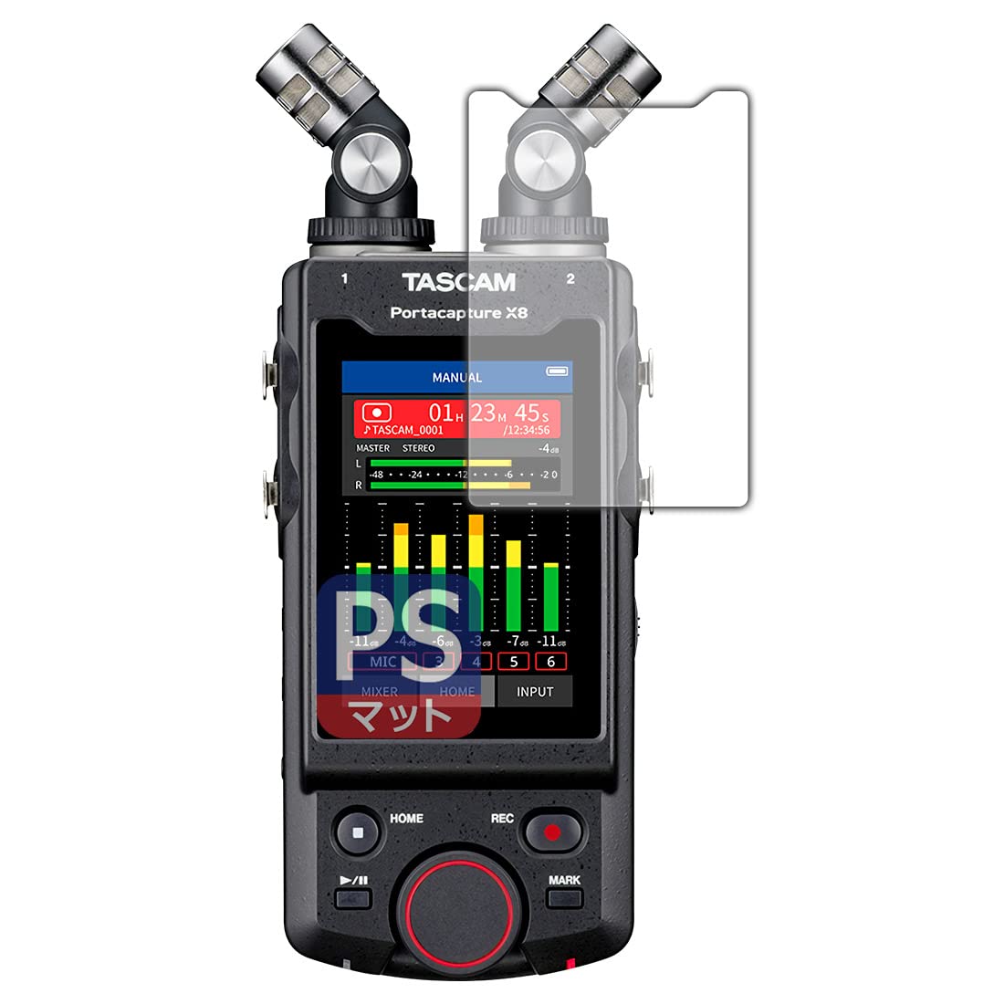 

Защитная пленка PDA Workshop PerfectShield для TASCAM Portacapture X8 [Для дисплея] Снижение отражения, защита от отпечатков пальцев, сделано в Японии