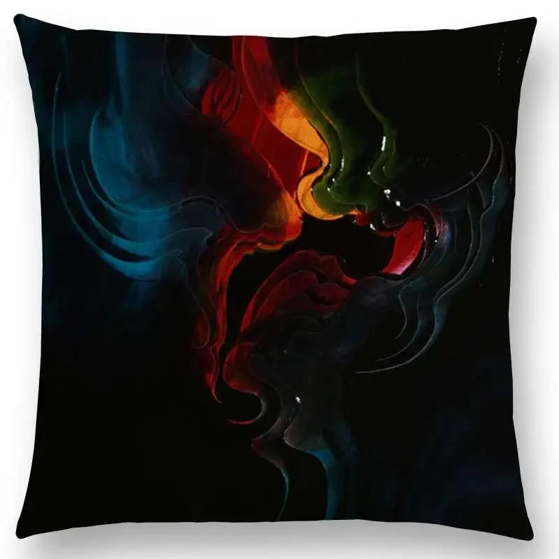 

Новое поступление Абстрактный принт Гибкая Свобода Красивые Элегантные Линии Красочный Великолепный Многослойный Наволочка Подушка для Дивана 66x66cm золотистый