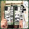 Panda Cartoon Phone Case For UMIDIGI A11 Pro Max Soft Case Wristband Ring Dirt-resistant Silicone Shockproof Wrist Strap