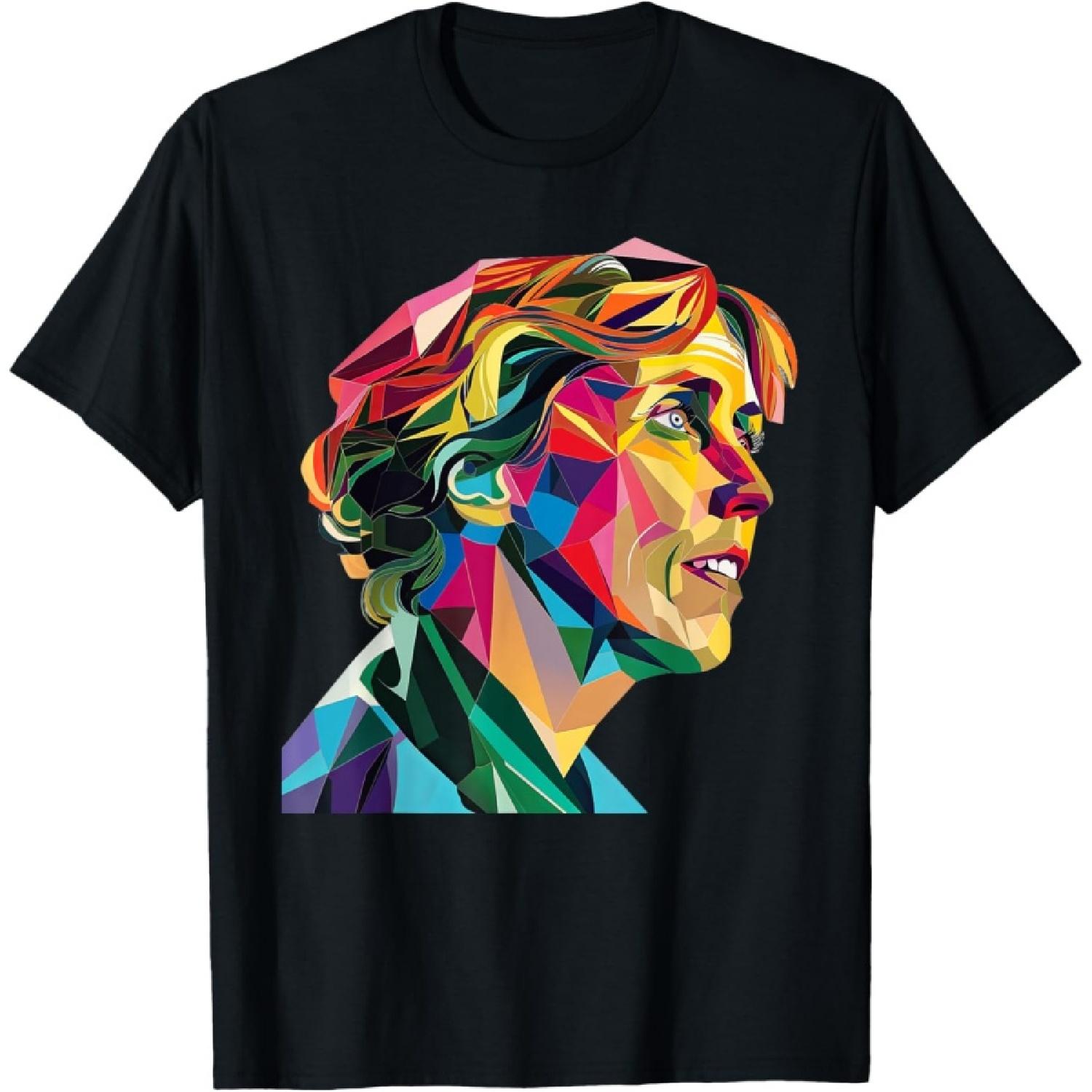 Футболка в стиле поп-арт с Вирджинией Вулф S