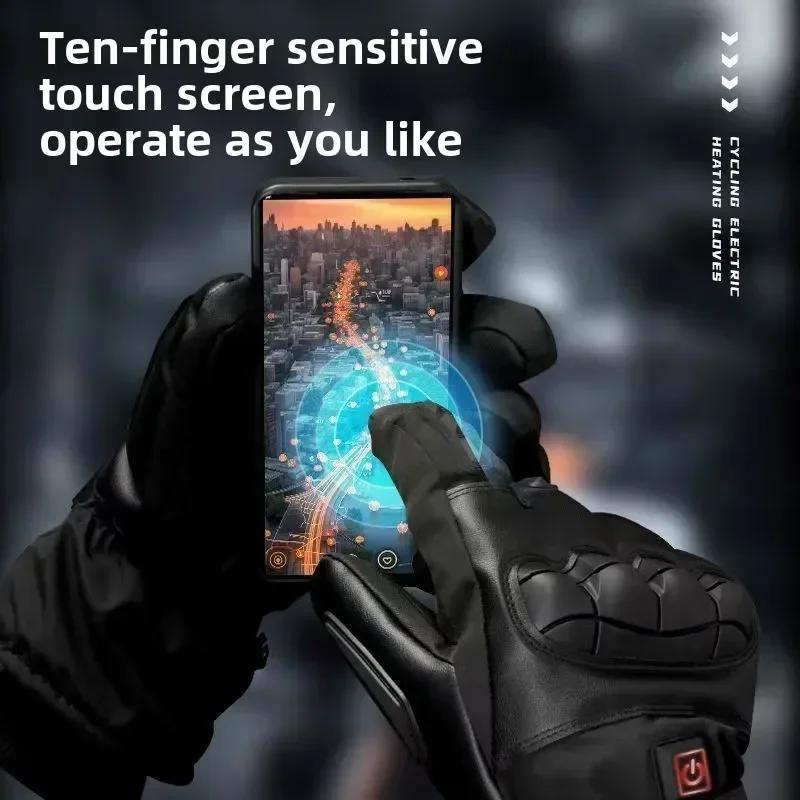 Heated Tatical Glove Motorcycle Gloves Man Bicycle Supplies for You Automobiles and Motorcycles Bike Accessories Men's Cycling